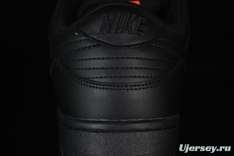 Nike SB Dunk Low Pro ISO Triple Black Skate Shoes - FJ1674-001