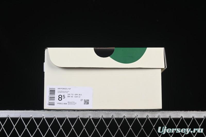 Nike Air Force 1'07 Low Gucci Collaboration White Gray Black Casual Sneakers - YF9511-808