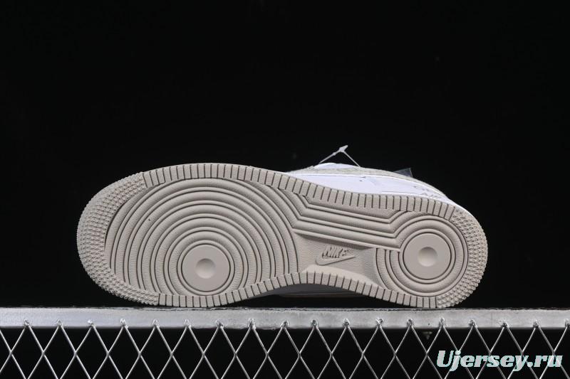 Nike Air Force 1 '07 Low Gucci Collaboration Light Gray Denim Glow-in-the-Dark Low-Top Casual Sneakers - XX3168-197