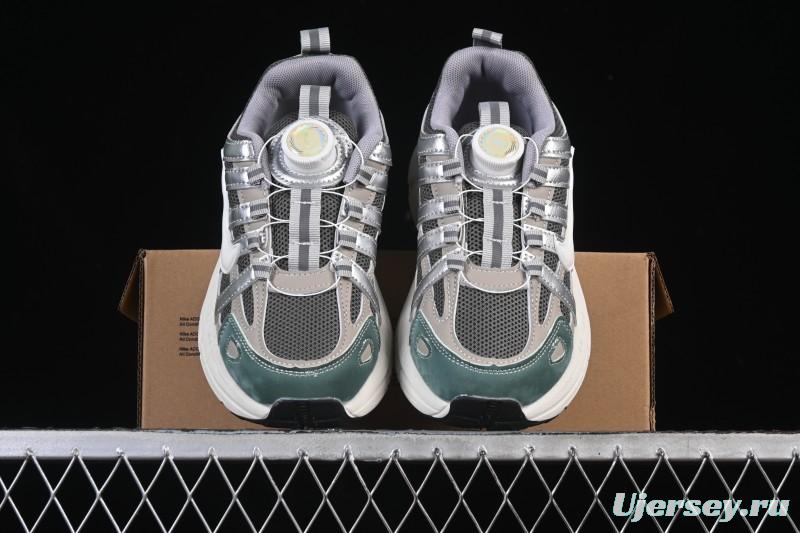 Nike P-6000 Retro Casual Sports Kids Shoes - Gray Green White Swoosh