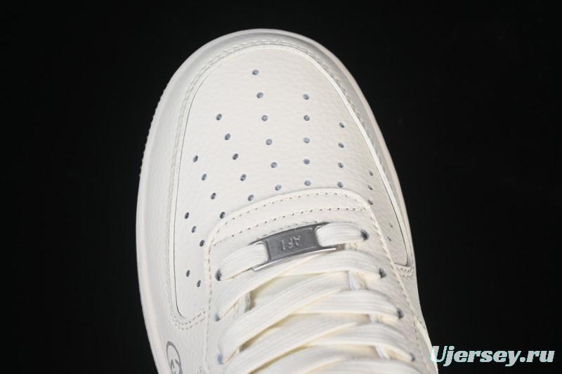 Nike Air Force 1 '07 Low Gucci Collaboration Ghost Face Beige Gray Casual Sneakers - QW5836-024
