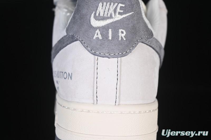 Nike Air Force 1'07 Low LV Collaboration Dual-Tone Gray Graffiti Casual Sneakers - CX5050-Y07