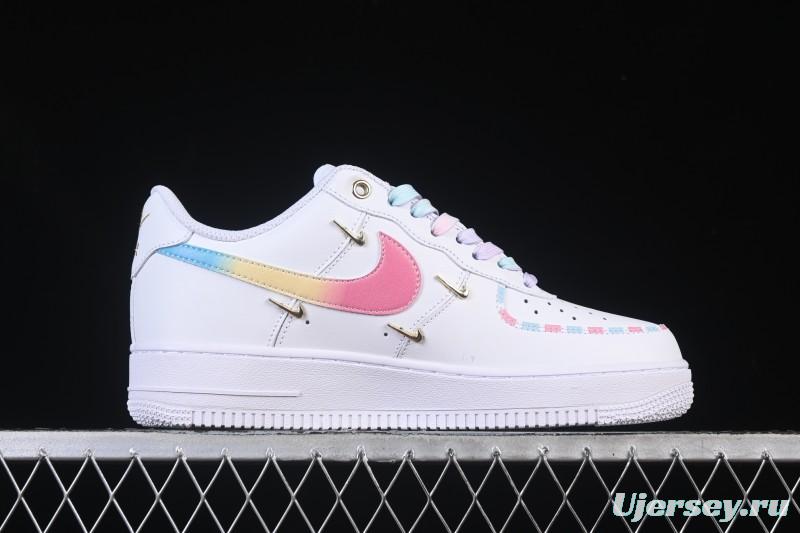 Nike Air Force 1'07 Low Four Hook Rainbow Cake Casual Sneakers - ZH0316-115