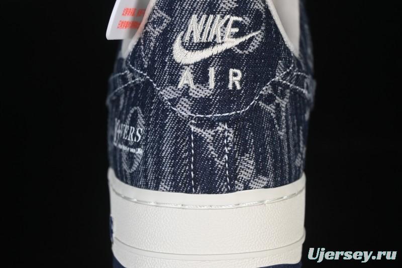 Nike Air Force 1 '07 Low LV Collaboration White Blue Casual Sneakers - YF9511-812