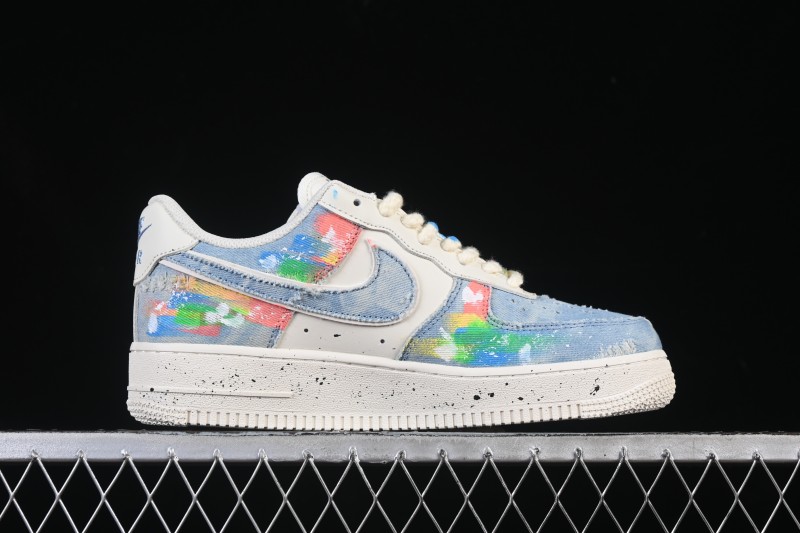 Nike Air Force 1 '07 Low Fantasy Cowboy Hand-Drawn Graffiti Casual Sneakers - CW1888-116