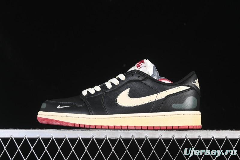 Nike Nigel Sylvester x Air Jordan 1 Low Lifestyle Casual Sneakers - IB8958-001