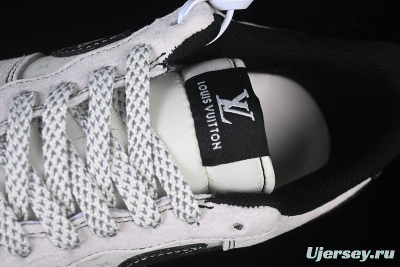 Nike Air Force 1 '07 Low LV Collaboration Black Swoosh Woven Label Casual Sneakers - CX5050-Y23