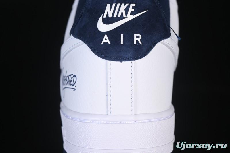 Nike Air Force 1'07 Low White Blue Casual Sneakers - ZH0316-119