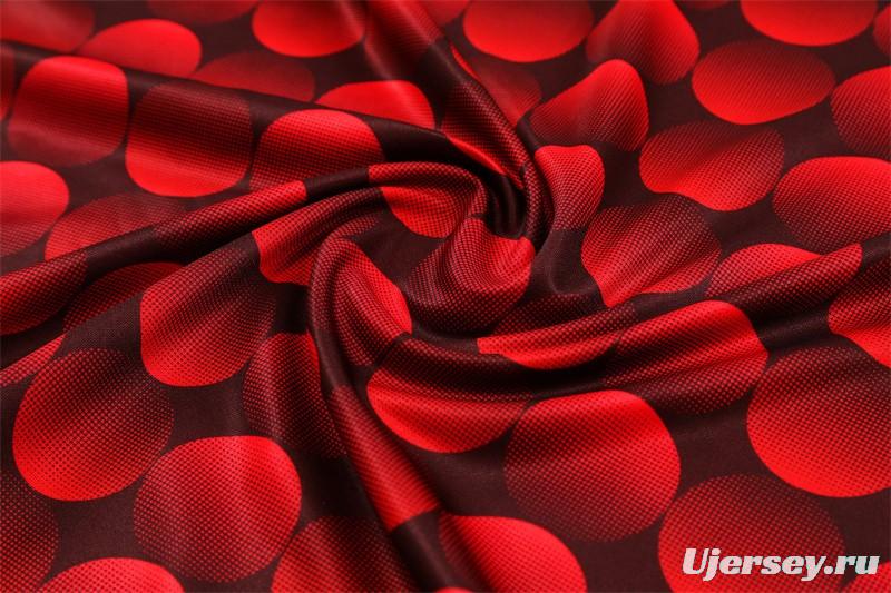 25/26 Feyenoord Red Black Camouflage Half Zipper Jacket+Long Pants