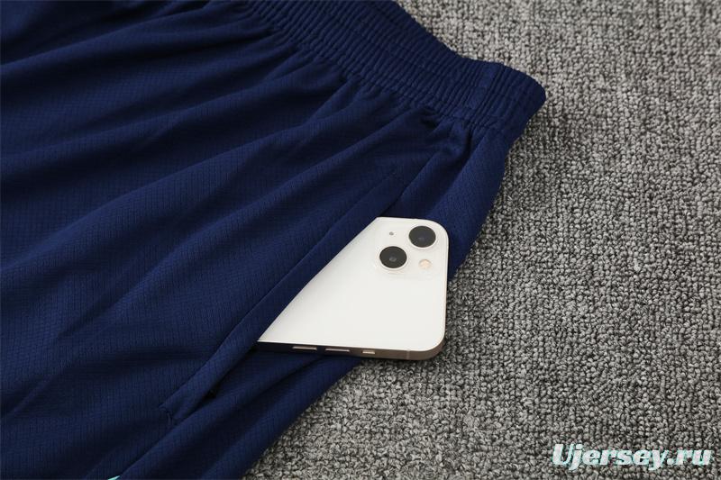 25/26 Brazil Blue Green Camouflage with XS Short Sleeve+Soccer Shorts