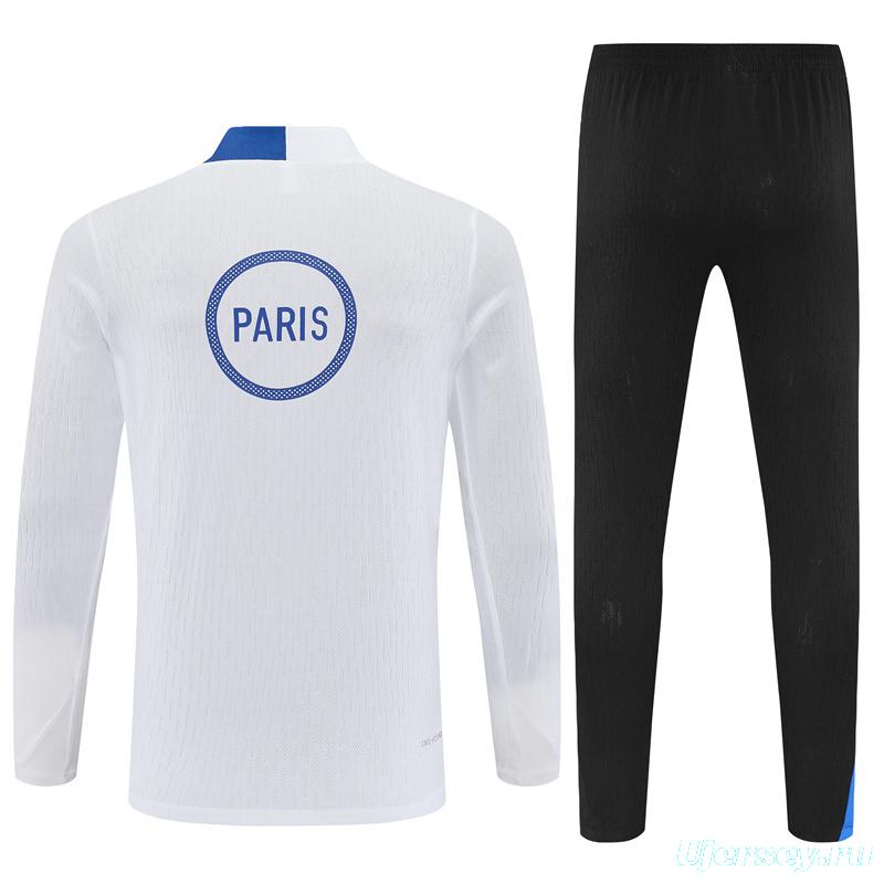 Player Version 25/26 Paris White T90 Half Zipper Jacket+Long Pants