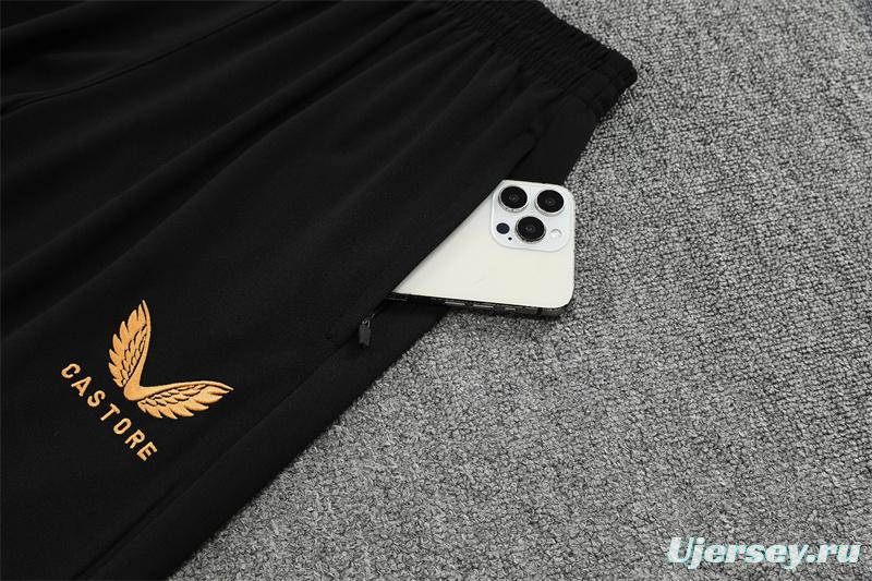 25/26 Feyenoord Red Black Camouflage Half Zipper Jacket+Long Pants