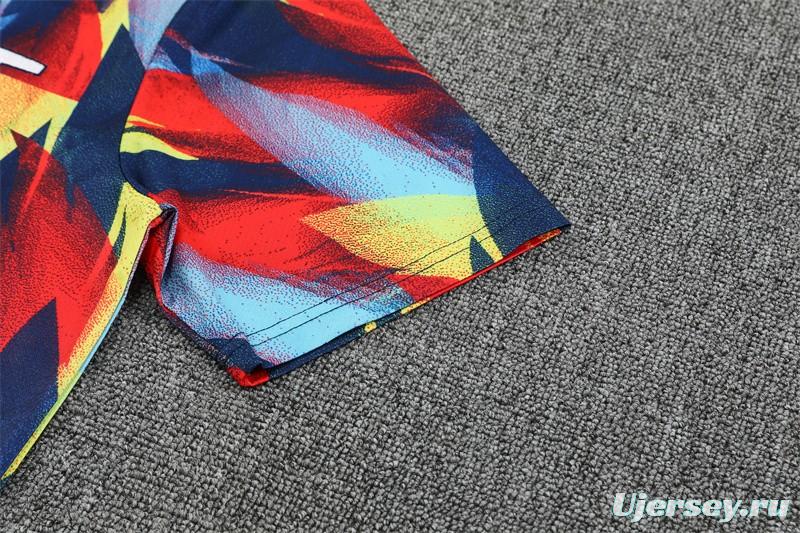 25/26 Arsenal Yellow Red Camouflage Short Sleeve Jersey+Shorts With XS