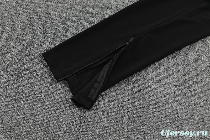 25/26 AC Milan Black Camouflage Half Zipper Jacket+Long Pants