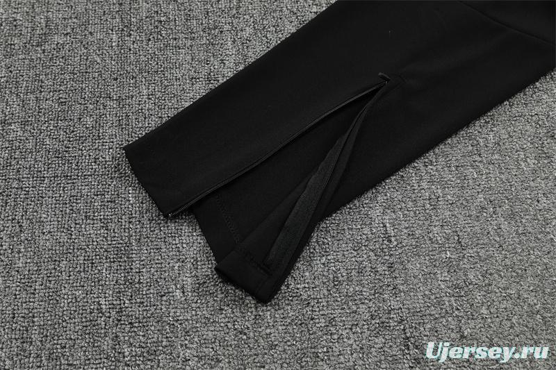 Player Version 25/26 Liverpool Green AD on Both Sleeves Half Zipper Jacket+Long Pants