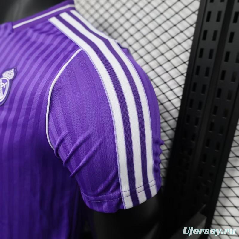 Player Version 25/26 Real Madrid Purple Adidas Original Casual Jersey