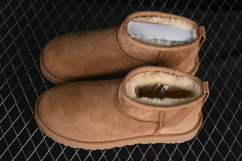 UGG Classic Ultra Mini Chelsea Boots with Sheepskin Lining - 1116109
