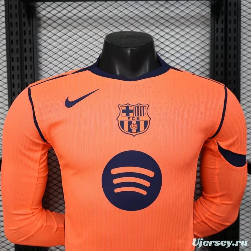 Player Version 25/26 Barcelona Third Long Sleeve Jersey