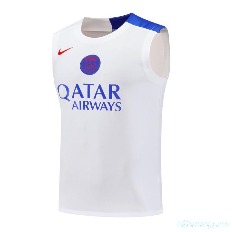 25/26 PSG White Vest Jersey+Shorts