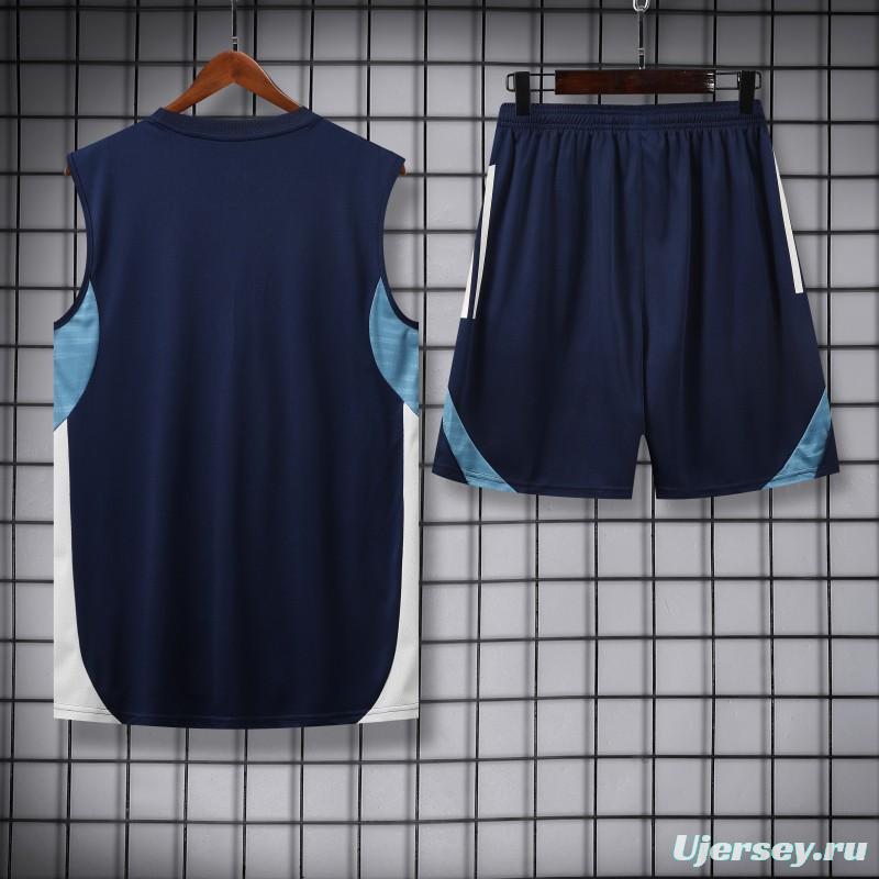 25/26 Real Madrid Navy Vest Jersey+Shorts