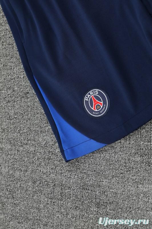 25/26 PSG Red/Blue Short Sleeve Jersey+Shorts