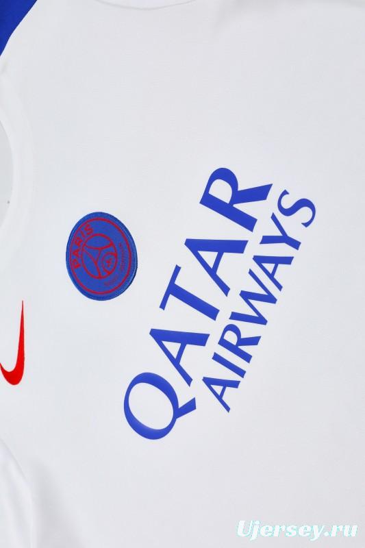 25/26 PSG White Short Sleeve Jersey+Shorts