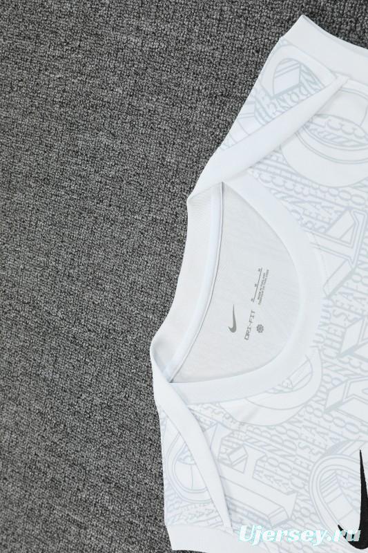 25/26 Chelsea White Vest Jersey+Shorts