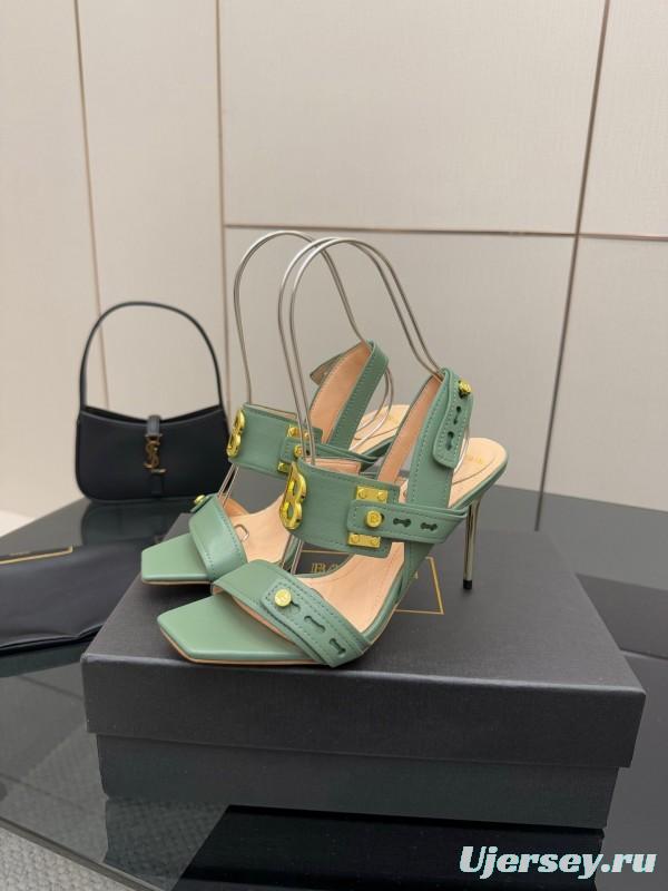 Balmain 2025/SS Metal Heel High Heel Sandals - KFY00320