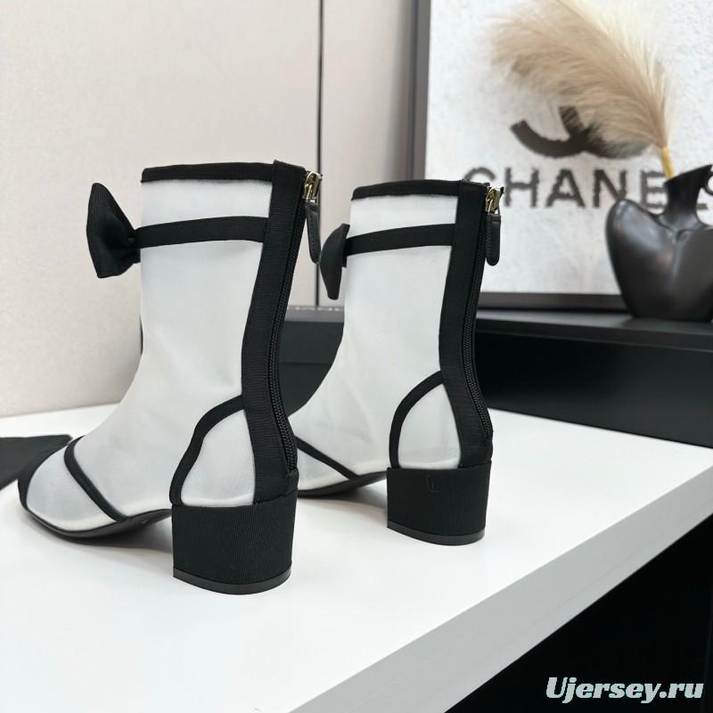 Chanel 2025 SS Classic Bow Ankle Boots - LY00