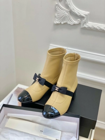 Chanel 2025/SS Bow Mary Jane Ankle Boots - LY00320