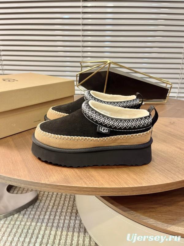 UGG Ethnic Tazz Series Thickened Heightening Slippers One-Step On - MJ00220