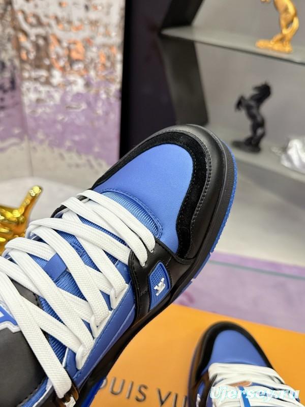 Louis Vuitton Trainer Series Couple Casual Sneakers Skate Shoes - AS00400