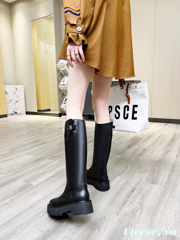 Celine 2025/SS Belt Buckle Knee High Boots - LY00420