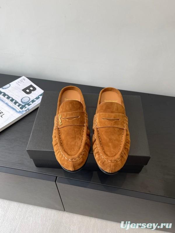 Saint Laurent Classic Loafer Mule Flats - KFY00320