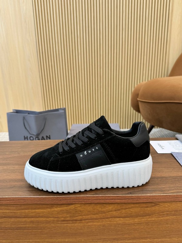 Hogan H-STRIPES Series Couple Thick Sole Biscuit Shoes Airship Shoes Casual Sneakers - AS00310