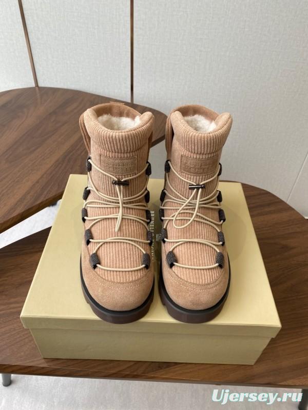 Brunello Cucinelli Open Walk Ankle Boot Winter Snow Boots - AS00410