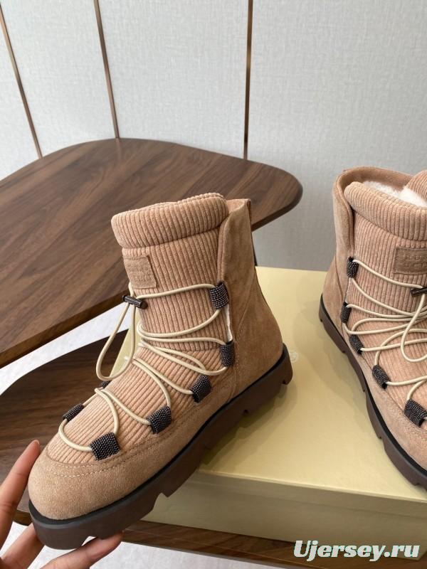 Brunello Cucinelli Open Walk Ankle Boot Winter Snow Boots - AS00410