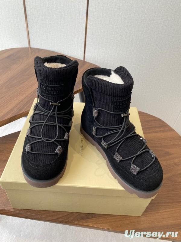 Brunello Cucinelli Open Walk Ankle Boot Winter Snow Boots - AS00410