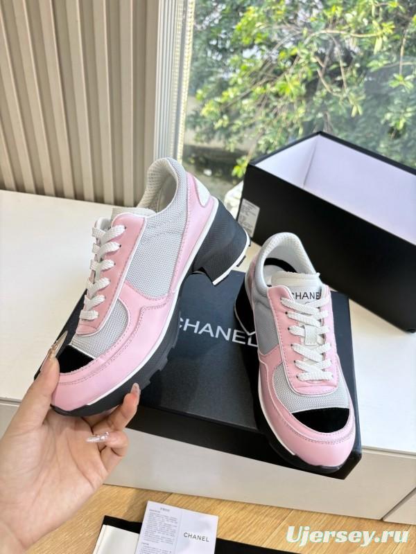 Chanel 2025/SS New Arrival High-Heel Two-Tone Casual Sneakers - KFY00320