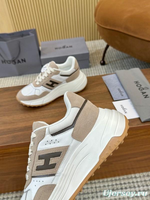 Hogan H-STRIPES Series Couple High Platform Chunky Dad Shoes Casual Sneakers - LY00370/LY00380