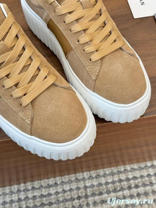 Hogan H-STRIPES Series Couple Thick Sole Biscuit Shoes Casual Sneakers - AS00310