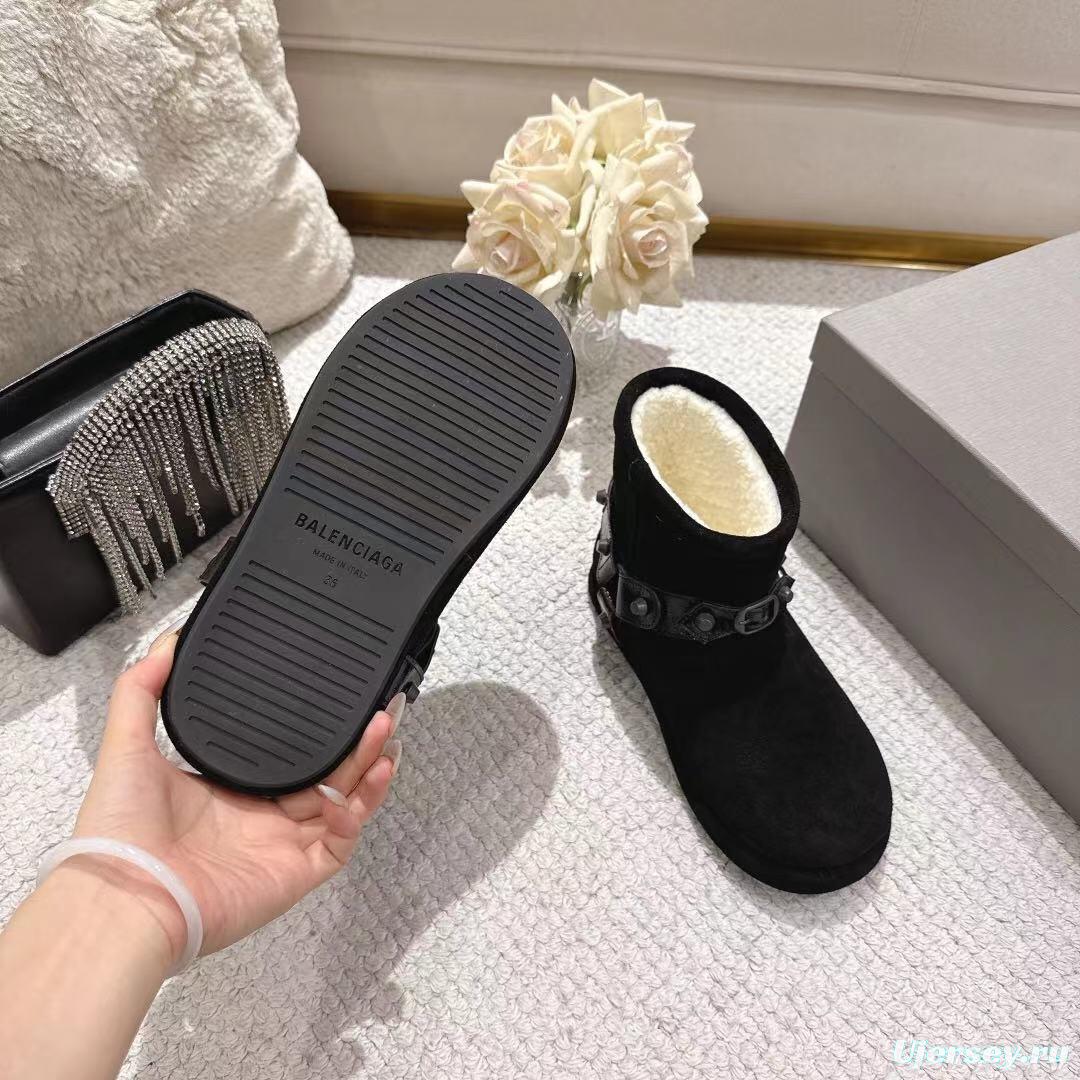 Balenciaga F022 Winter Wool Short Boots Snow Boots - F022
