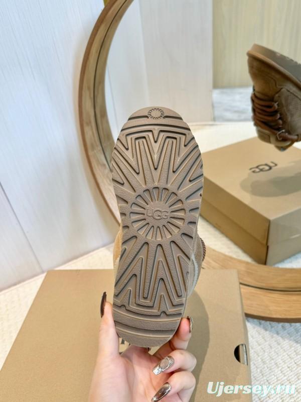 UGG Mel Leisure Shoes 2025 SS Autumn New Wide Strap Dual Color Design - LY00290