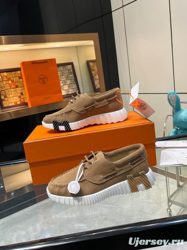 Hermès Classic Casual Sports Shoes with Exaggerated H Logo and Heightening Design - LY00300