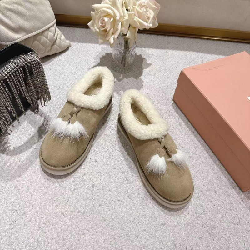 MIU MIU 2025 SS Korean Style Popular Small Potato Snow Boots Upgraded Version - LY00290