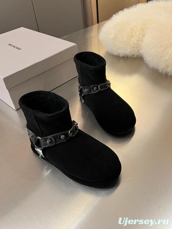 Balenciaga 2025 SS Buckle Rivet Snow Boots - LY00300