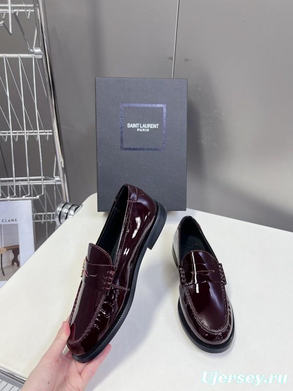 Saint Laurent 2025/SS Classic Loafer Leather Shoes - KFY00350