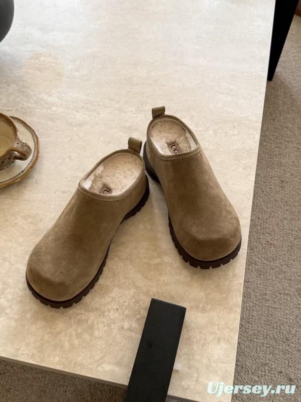 UGG Autumn Winter New Potato Wool Slippers with 5cm Inner Height - KFY00240