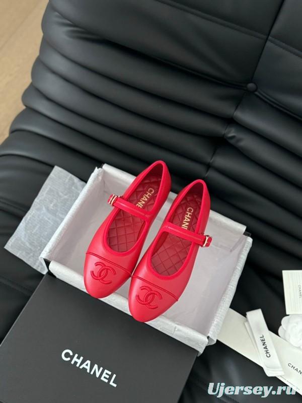 Chanel SS 2025 Runway Mary Jane Flats - LY00