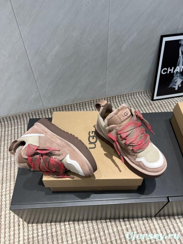 UGG Platform Loafers Series Round Toe Chunky Sole Casual Shoes - MJ00270